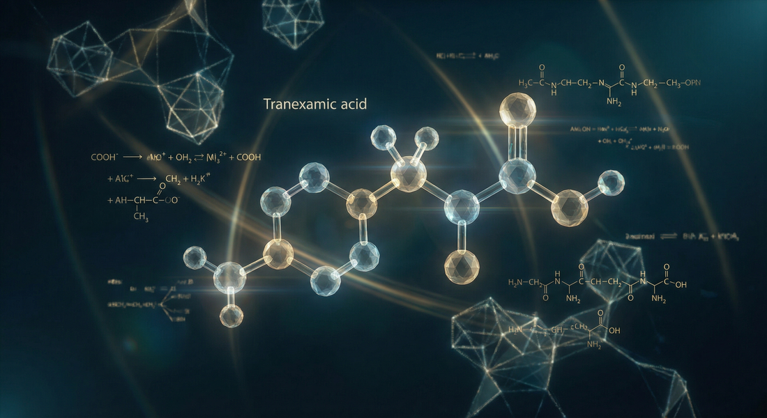 tranexamic acid serum moleküler yapı bilimsel görselleştirme