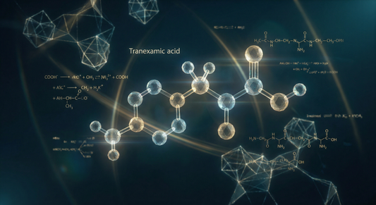 tranexamic acid serum moleküler yapı bilimsel görselleştirme