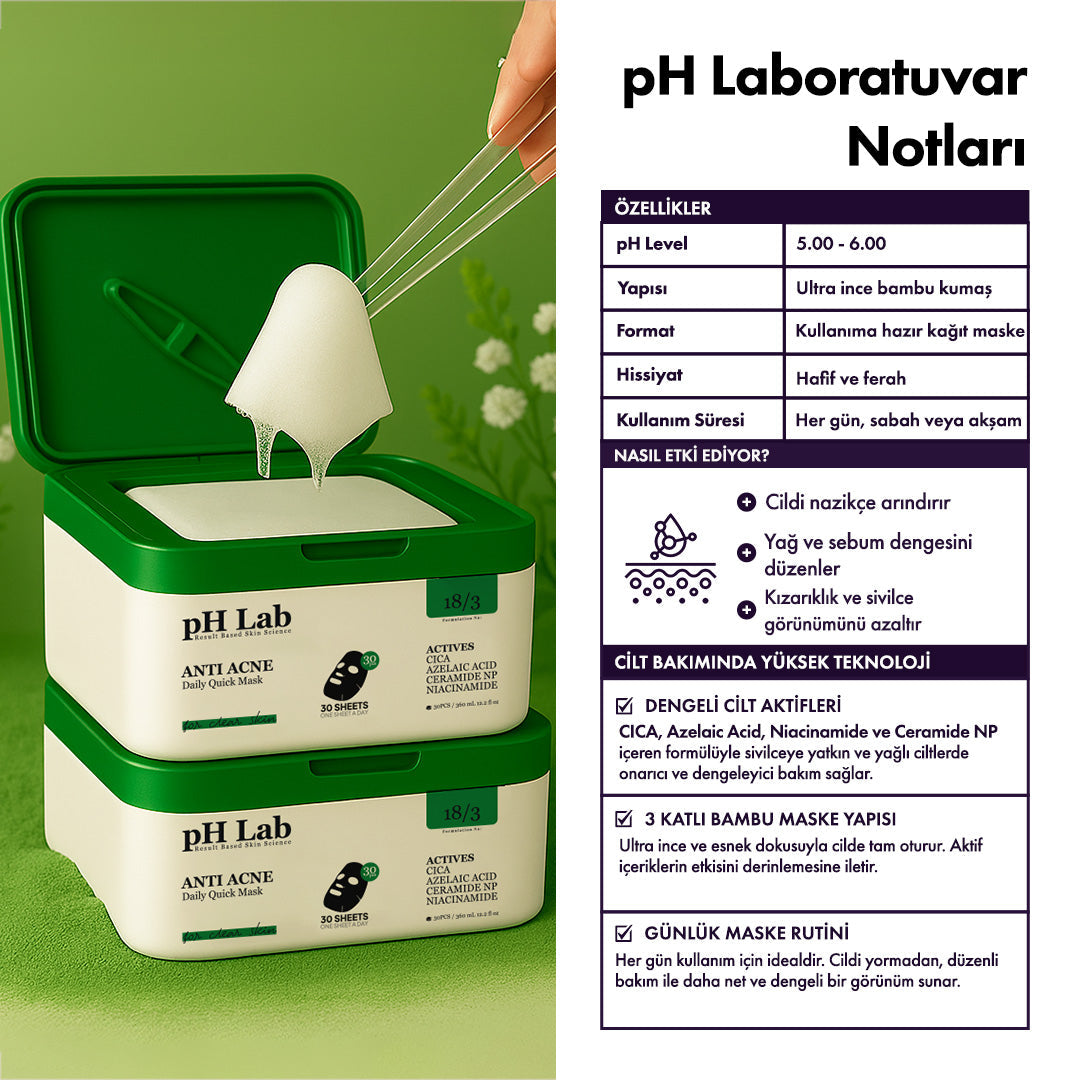 Anti-Acne 30'lu Günlük Maske ys-antiacnemask-cod