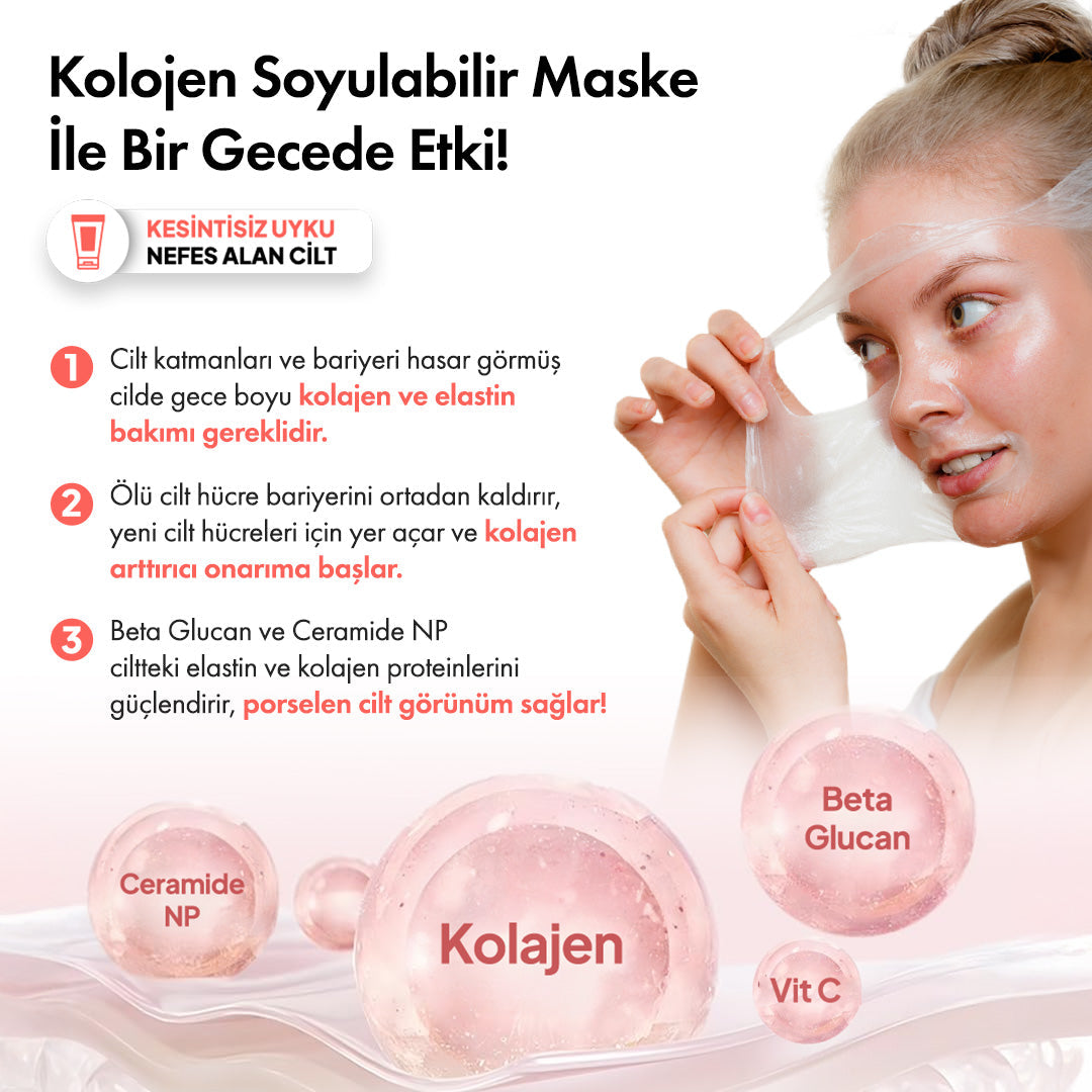 Collagen Night™ Soyulabilir Kolajen Maske ys-collagennight